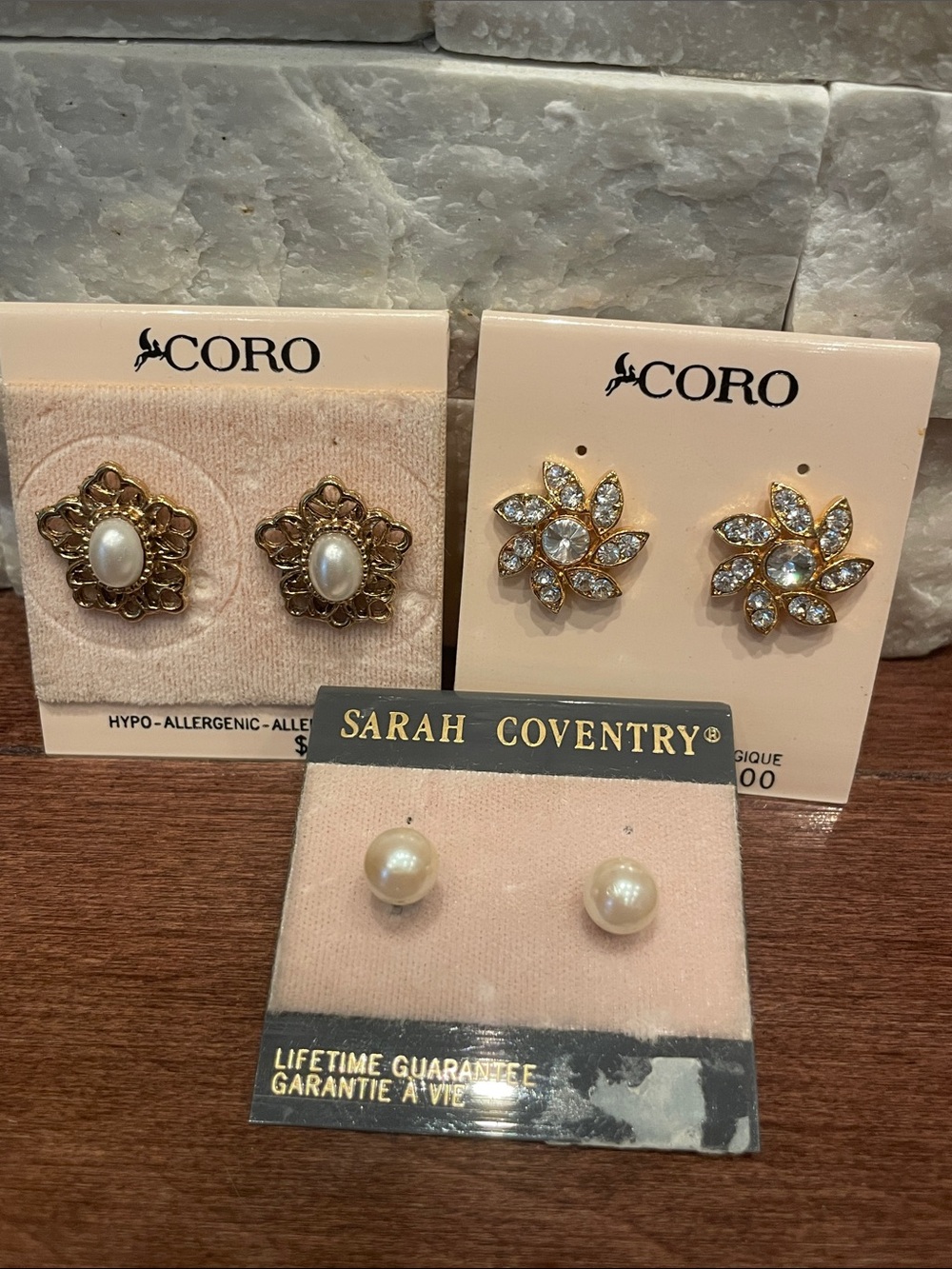 3 sets of Vintage earrings
